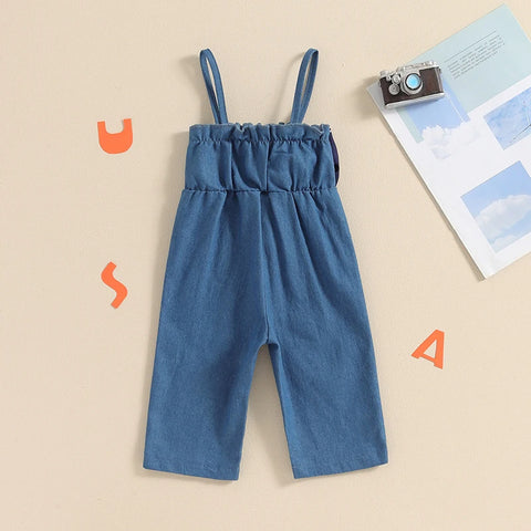 Image of America Bowknot Jumpsuit