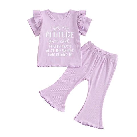 Image of Attitude Ribbed Outfit - 3 Styles