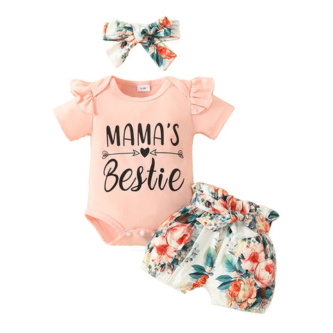 Image of Mama's Bestie Floral Outfit