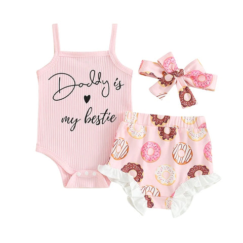 Image of Daddy's Bestie Donut Outfit
