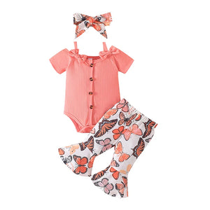 Pink Butterfly Girl Outfit