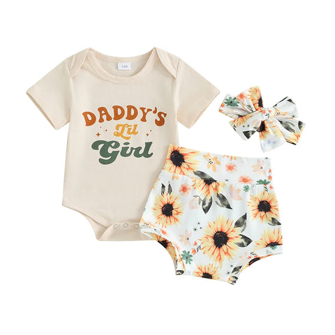 Image of Daddy's Lil Girl Sunflower Outfit