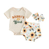 Daddy's Lil Girl Sunflower Outfit