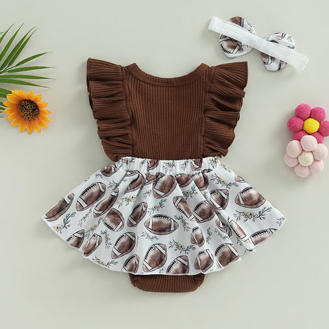 Image of Cute Ruffle Football Outfit