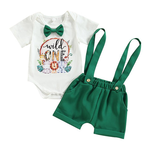 Image of Wild One Suspender Shorts Outfit