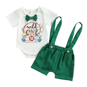 Wild One Suspender Shorts Outfit
