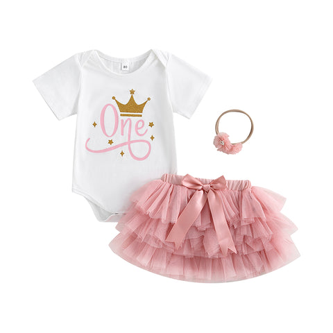 Image of 1st Birthday Pink Princess Outfit