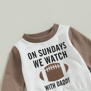 Sundays Football Time With Dad Outfit