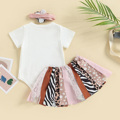 Image of Wild One Baby Girl Outfit