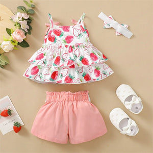Ruffle Strawberry Outfit