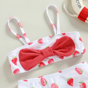 Cute Strawberries Swim Set