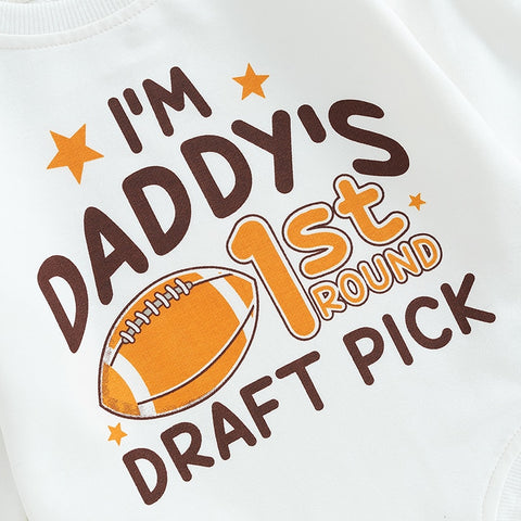 Image of Daddy's First Draft Pick Onesie