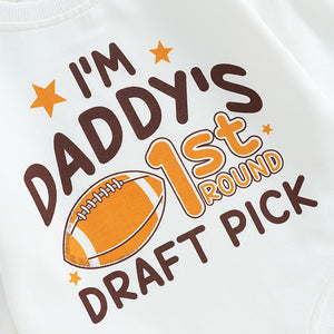 Daddy's First Draft Pick Onesie