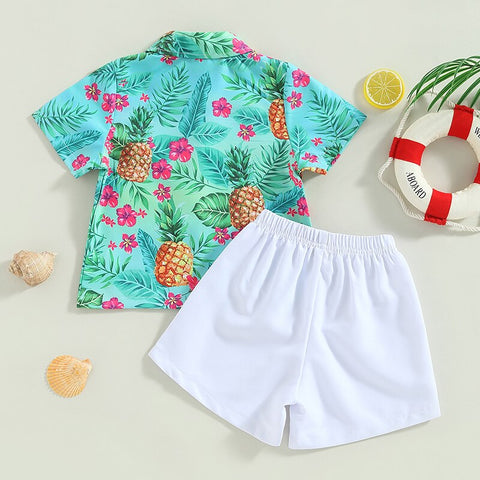 Image of Floral Pineapple Boy Outfit