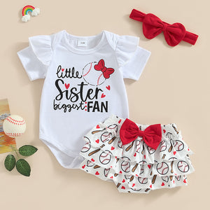 Sister Fan Baseball Bloomers Outfit