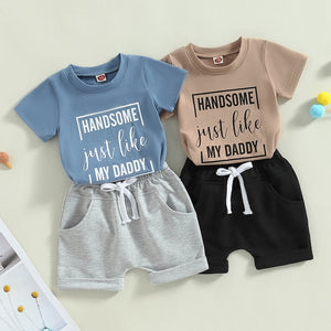 Handsome Like Dad Summer Outfit