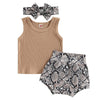 Snake-Print Baby Girl Outfit