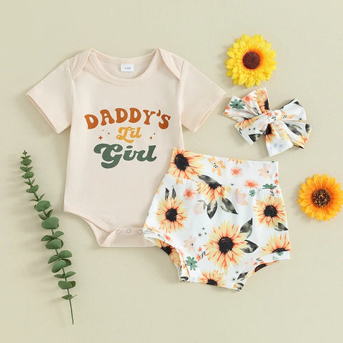 Image of Daddy's Lil Girl Sunflower Outfit