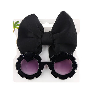 Trendy Baby Sunglasses & Bow Set