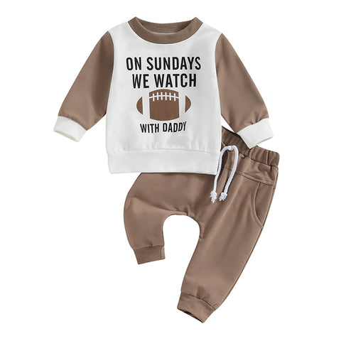 Image of Sundays Football Time With Dad Outfit