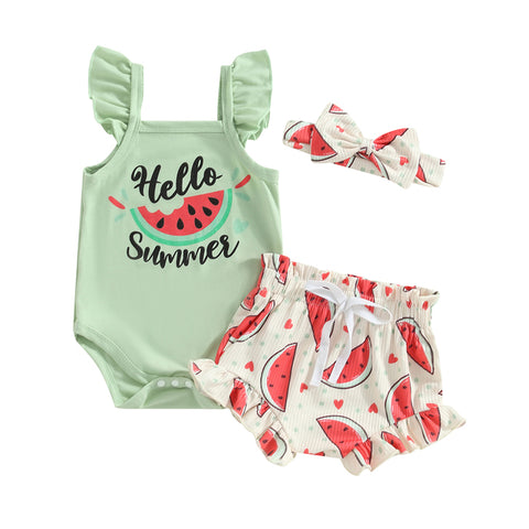 Image of Hello Summer Watermelon Outfit