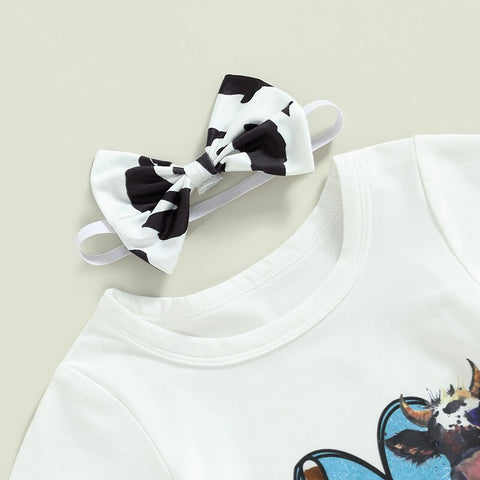 Image of Peace Love Cows Summer Outfit