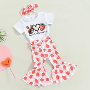 Peace Love Strawberries Outfit