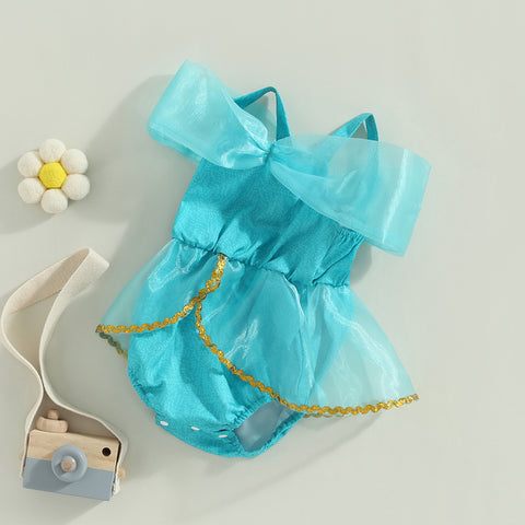 Image of Blue Princess Romper