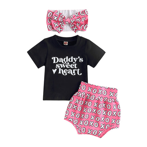 Image of Daddy's Sweat Heart Xo Outfit