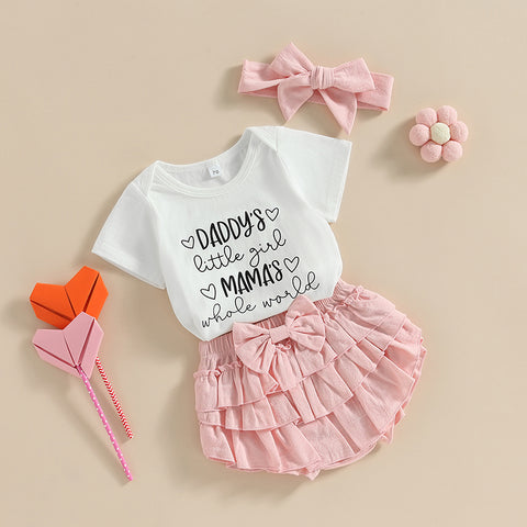 Image of Mama's World Daddy's Girl Ruffle Outfit