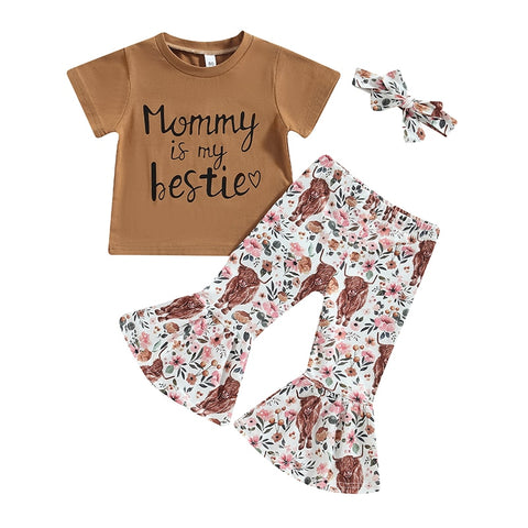 Image of Mommy Is My Bestie Boho Outfit