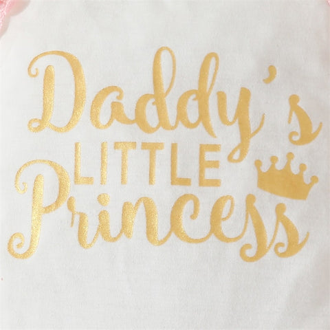 Image of Daddy's Princess Gold Heart Outfit