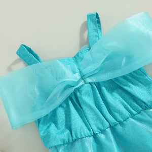 Blue Princess Romper