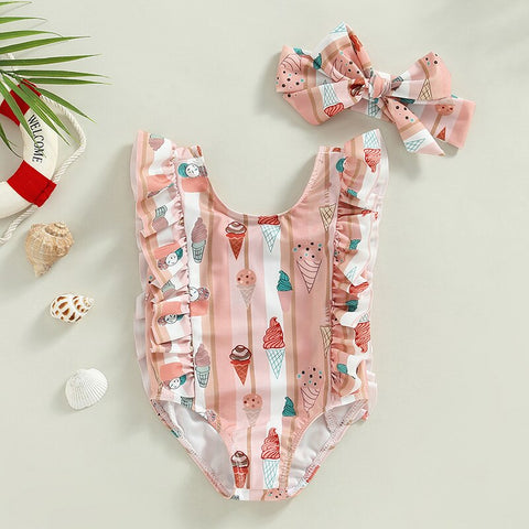 Image of Ice Cream Girly Swim Set