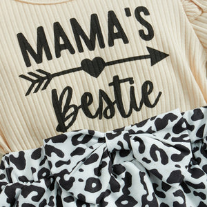 Mama's Bestie Leopard Outfit
