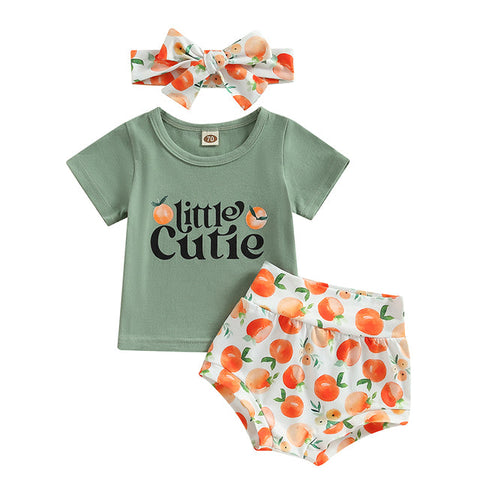 Image of Little Cutie Peach Outfit