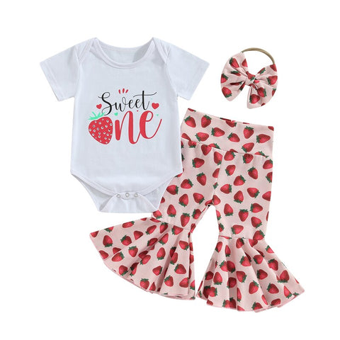 Image of Sweet One Strawberry Outfit