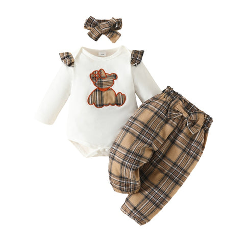 Image of Teddy Girl Plaid Outfit