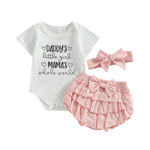 Mama's World Daddy's Girl Ruffle Outfit