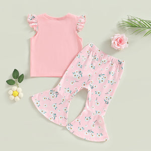 Big Sister Pink Floral Outfit