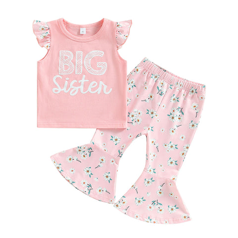 Image of Big Sister Pink Floral Outfit