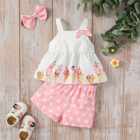 Image of Sweet Pink Polka Dot Outfit