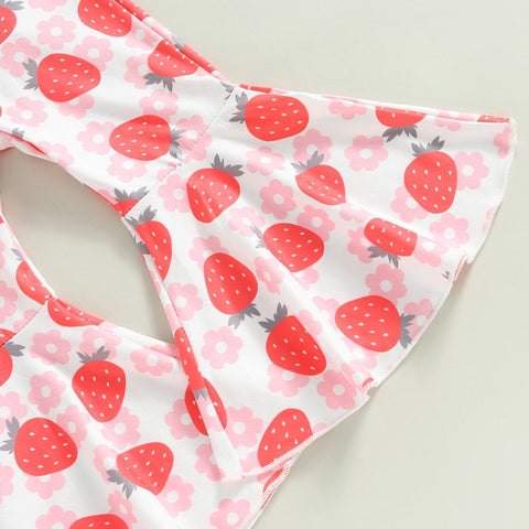 Image of Peace Love Strawberries Outfit