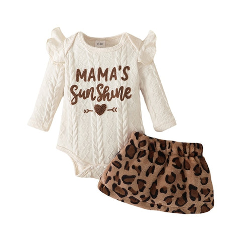 Image of Mama's Sunshine Leopard Outfit