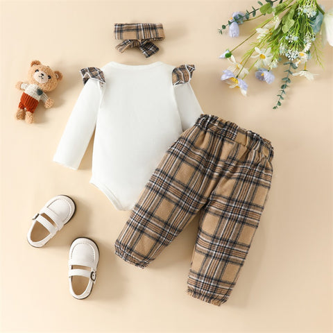 Image of Teddy Girl Plaid Outfit