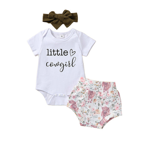 Image of Little Cowgirl Floral Outfit