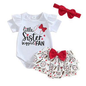 Sister Fan Baseball Bloomers Outfit