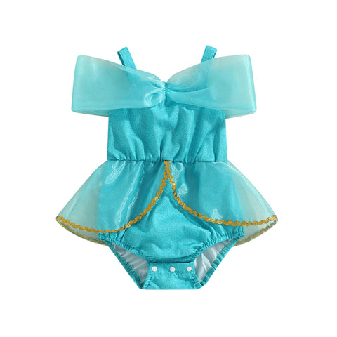 Image of Blue Princess Romper