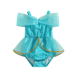 Blue Princess Romper