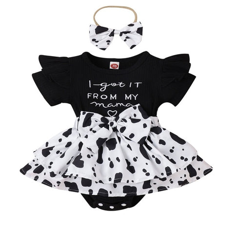 Image of Got It From Mama Cow Print Outfit